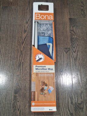 Bona Premium Microfiber Mop For Multi-Surface Floors w/ Telescoping Handle-BNIB